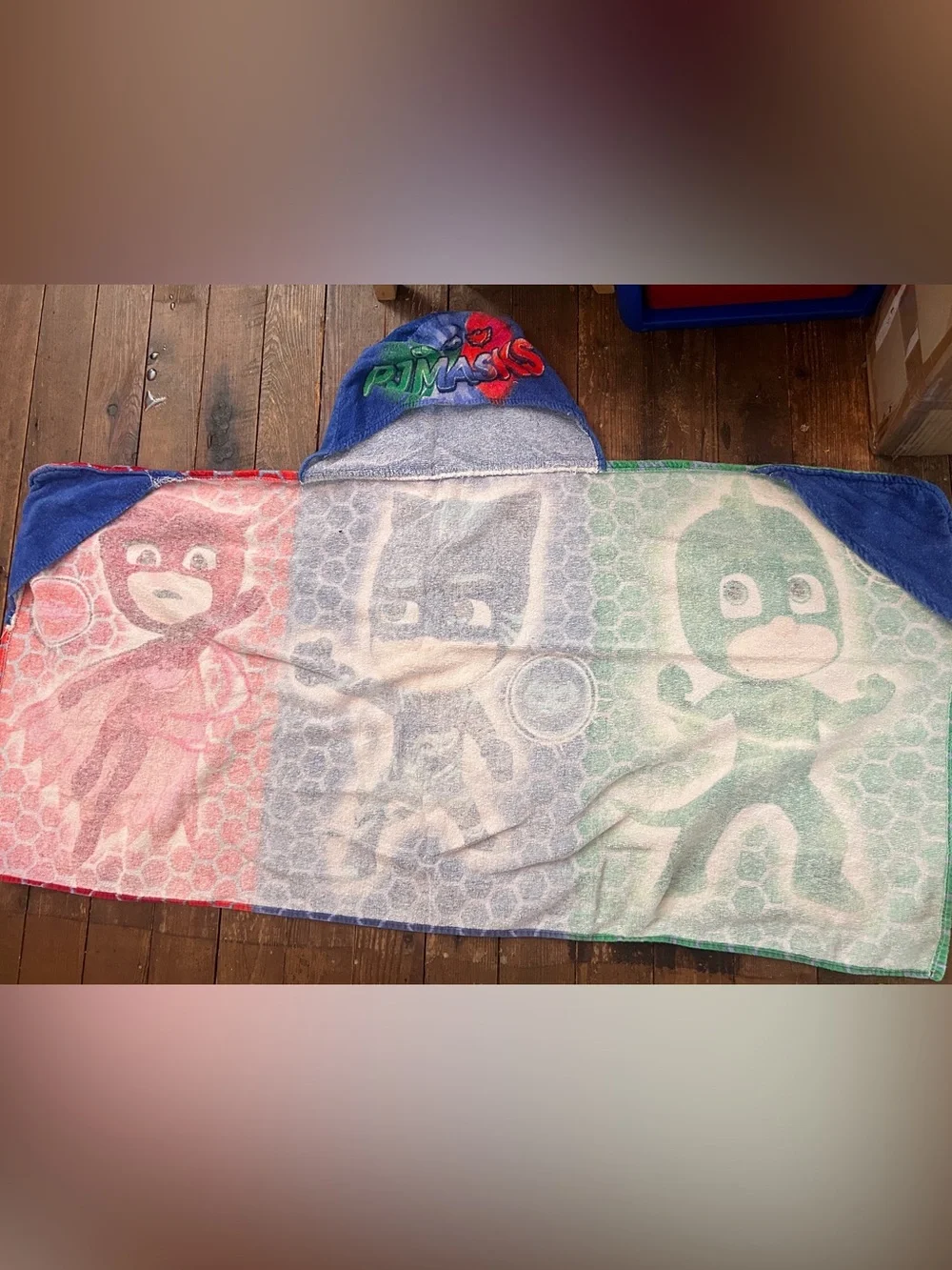 PJ Masks Hooded Kids Towel with Catboy & Owlette Graphics